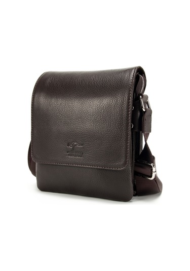 Erkek Postacı Askılı Hakiki Deri Çanta A+ Kangaroo Kıngdom 7279K