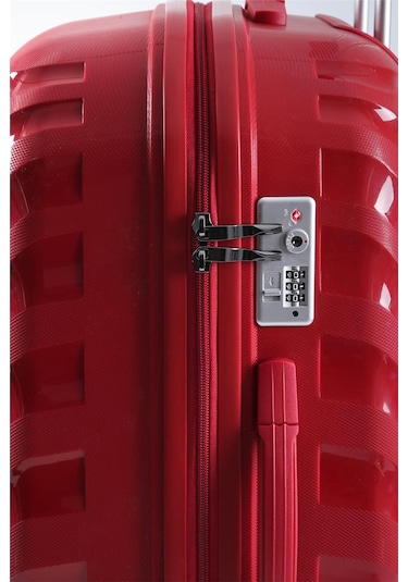 Ççs 5263 Polipropilen Battal Boy Valiz Bordo