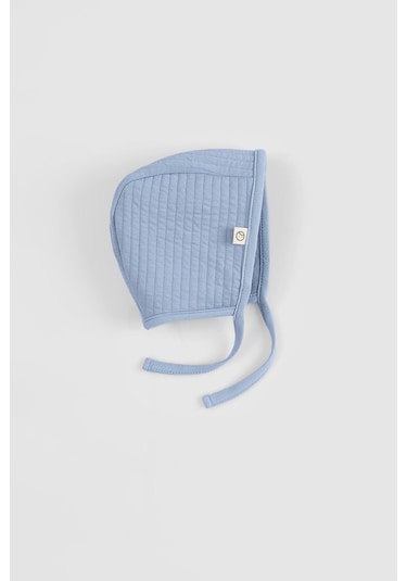 Kapitone Mavi İngiliz Bebek Şapka Mavi