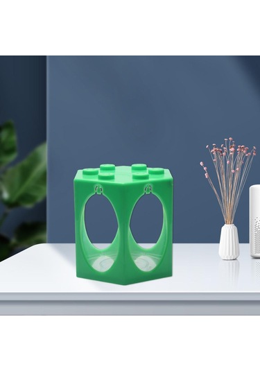 Suntek Mini Akvaryum Manzara Açık Süs Akvaryum Yuvarlak Yeşil