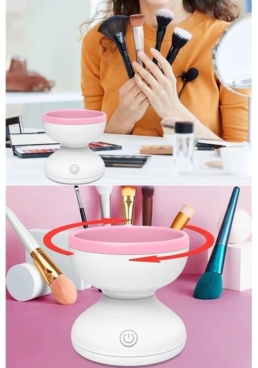 Otomatik Makyaj Fırçası Temizleyici - Hızlı Ve Kolay