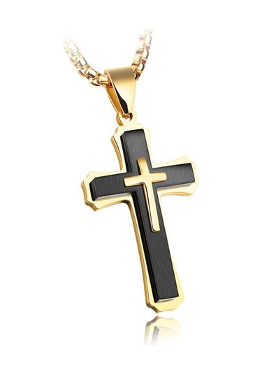 Siyah Opk Retro Geçişli Kolye Erkek Hediye