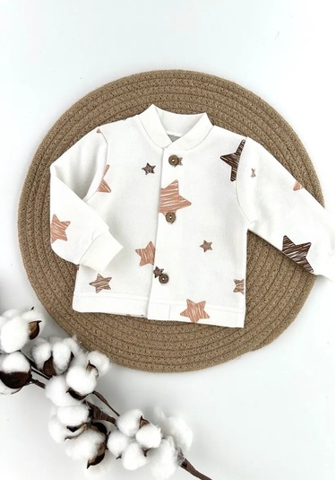 Svetik Yenidoğanlar İçin İçi Fırçalı Üstler 2'li Set 183618080 Sütlü