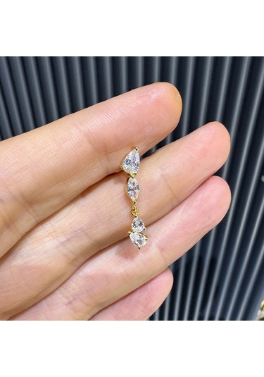 Masaliko Halka Gümüş Küpe Ms3192, 925 Ayar Gümüş Altın