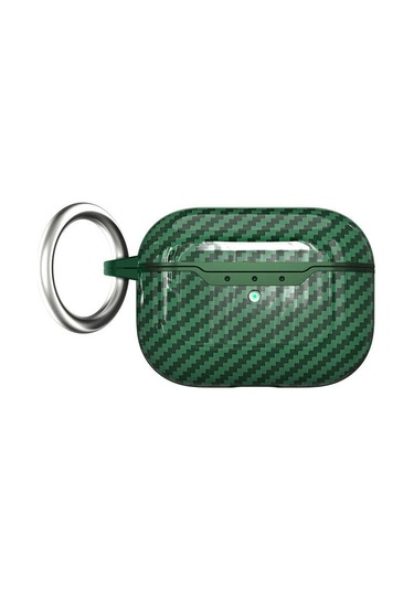 Noktaks - Airpods Pro 2 Uyumlu Airpods Pro 2 - Kılıf Kılıf Airbag 04 Silikon Kılıf - Koyu Yeşil