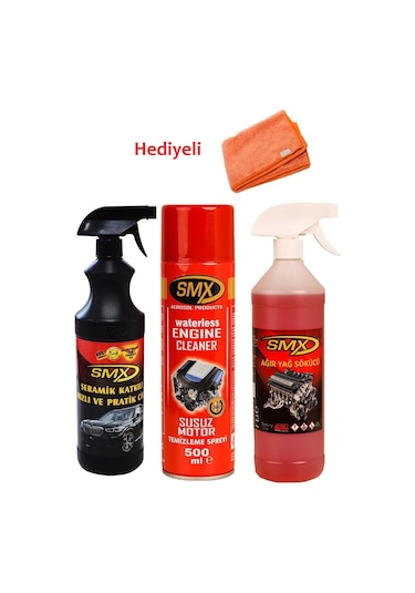 Smx Seramik Katkılı Cila / Susuz Motor Temizleme/ Ağır Yağ Sökücü