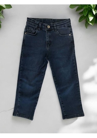 Çikoby Erkek Çocuk Esnek Kot Pantolon-14956 Lacivert