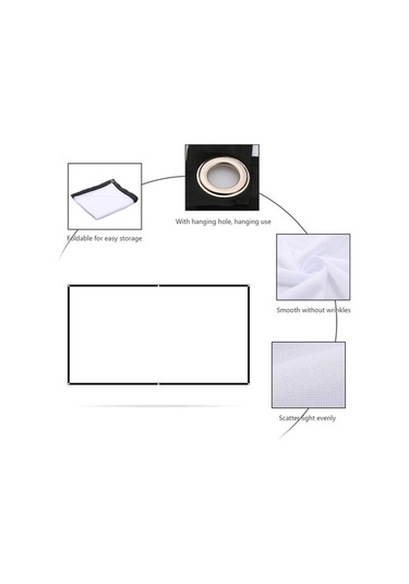 Didadodo 150 Katlanır Projeksiyon Perdesi - Ev Ve Ofis Kullanımı İçin, Optik Gerçeklik