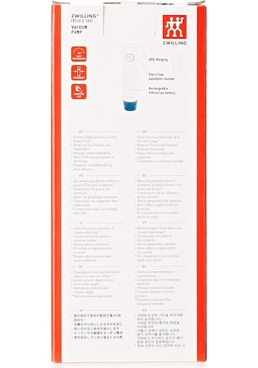 Zwilling Fresh & Save Vakum Pompası, Akdeniz Mavisi