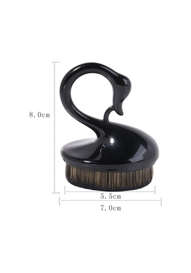 Sones Little Swan Çok Amaçlı Makyaj Fırçası İz Bırakmayan Sihirli Fondöten Fırçası Yıkama Fırçası Siyah