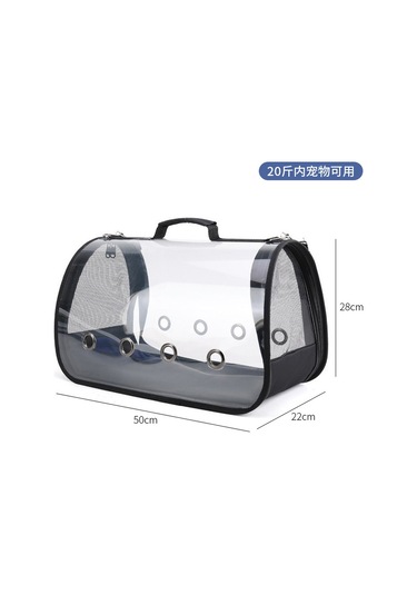 Kedi Nefes Alabilir Uzay Kabini El Çantası-k Siyah L