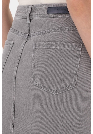 U.s. Polo Assn. Kadın Gri Etek Jean 50293251-dn0025 Gri -