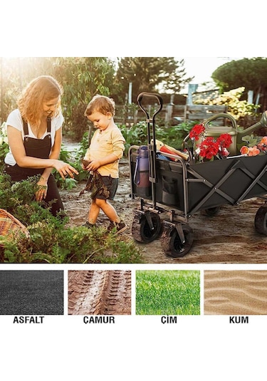 FUNKY CHAIRS Katlanır Vagon Plaj Ve Kamp Arabası