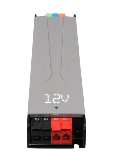 Ayt Powermaster Pm-26845 12-24-36-48 Volt 9 Amper 300 Watt Metal Kasa Kademeli Adaptör Voltaj Göstergeli 218x51x27mm