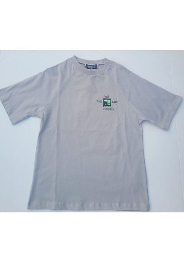 Marions Erkek Çocuk Chıldren Yazılı Tshirt-6986-grı Gri