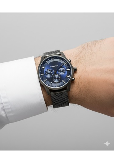 For Motion Erkek Kol Saati Antrasit Renk, Mavi Kadran - Fm.13524fh.02, 2 Yıl Garantili Koyu Gri For Motion Erkek Kol Saati Antrasit Renk, Mavi Kadran - Fm.13524fh.02, 2 Yıl Garantili Koyu Gri