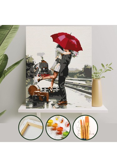 Sayılarla Boyama Tuval Seti 40x50 Cm - Romantik