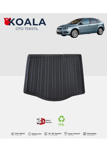 Ford Focus 2 Hatchback Kalın Stepne 2005-2011 3d Bagaj Havuzu