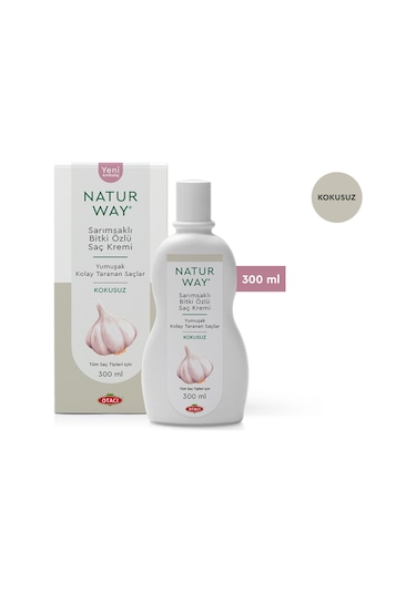 Otacı Naturway Sarımsaklı Kokusuz Bitki Özlü Saç Kremi 300 ML