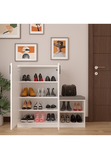 Asra Trend %100 Mdflam Beyaz Ayakkabılık A-21 Çok Renkli