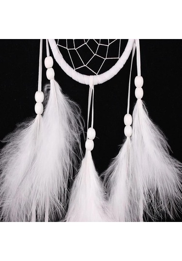 Singree Ev Dekorasyonu Için El Dokuma Renkli Yüzük Ağacı, Uyku Güvenliği Ve Güzellik Sağlar - 55 Cm Uçuluklu Rüya Yakalayıcı Diğer