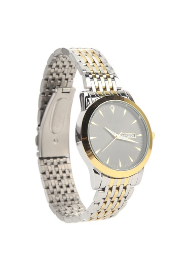 Xindoker Erkekler İçin Akıllı Kuvars Kol Saati, İki Takvimli, Su Geçirmez, Parlak İşlevli, Gümüş Renkli Çelik Kordon, İş Ve Günlük Kullanım Altın