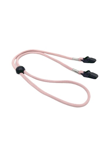 Binici Çene Askısı Ve Klipsli Kordon Seti - Polyester Malzemeden Rahat Ve Sağlam Şapka Tutucu Aksesuar Pembe