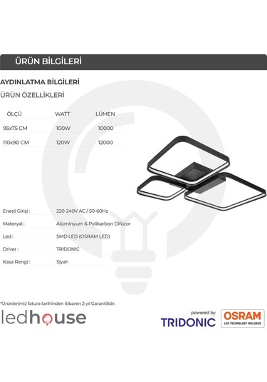 Three Islands Modern Led Avize Sarkıt Linear Aydınl
