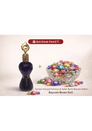Songül Karagül Kolonyası 200 ML + Şölen Bayram Şekeri Paketi