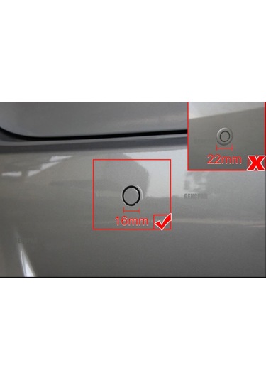 Gpr Park Sensörü Ses İkazlı Lens Görünümlü Yeni Nesil Gri