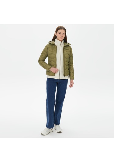 Peak Performance Helium Down Hood Kadın Yeşil Outdoor Mont Düz G79620040 Yeşil