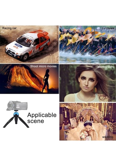 Createtech Puluz Pu361 360 Derece Top Kafa Mini Tripod Montajı - Gopro Ve Dslr İçin