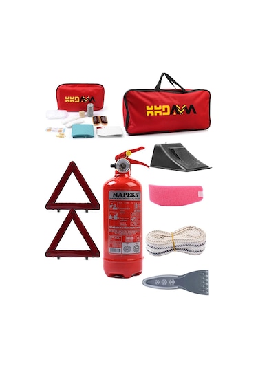 Kkdavm Dikdörtgen Trafik ve İlk Yardım Seti Çantası