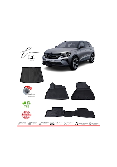 Renault Austral Mild Hybird 2023+ 3d Havuzlu Paspas Bagaj Havuzu