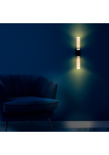 Bubblelight Medium Şık Tasarım Modern Ledli Aplik Siyahelektrikli Siyah
