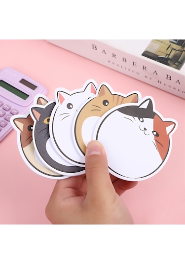 Kedi Yapışkan Notlar Uzaylı Çizgi Film Hayvanları Sevimli Yapışkan Ofis Öğrenci Malzemeleri