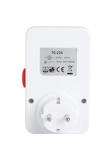 Powermaster Pm-23761 Mekanik Günlük Zaman Ayarlı Priz 24 Saat 3680 Watt - 16 Amper