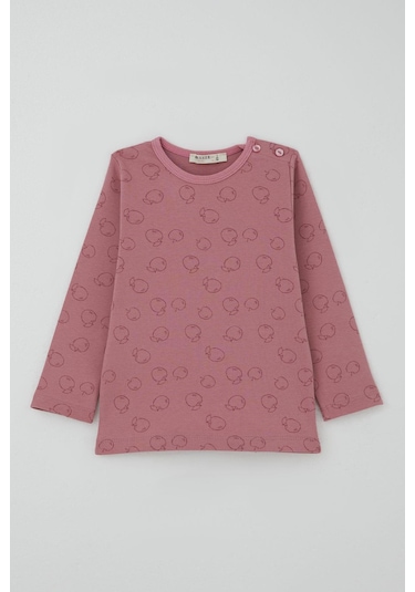 Breeze Kız Bebek Pijama Takımı Tatlı Elmacık Rüyası 9 Ay-3 Yaş, Gülkurusu Gülkurusu