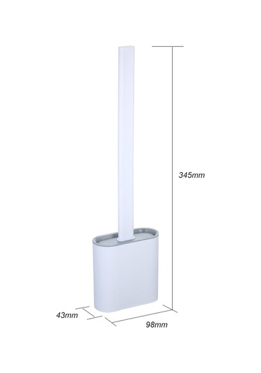 Samdoo Esnek Tpr Fırçalı Silikon Tuvalet Fırçası - Kısa Bıçaklı, Çizik Yapmayan, Kolay Temizlik İçin Pratik Tutuculu