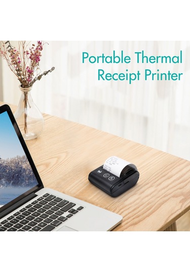 Jk-5803p 2" 57 Mm Makbuz Yazıcısı + 1 Rulo Sarf Malzemesi Siyah