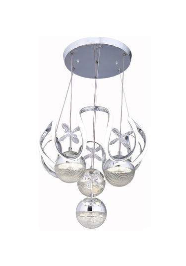 Raın 4 Top Krom Avize Krom