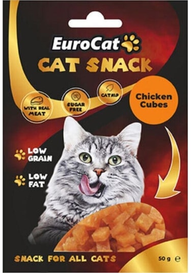 Eurocat Chicken Cubes Kedi Ödül Maması 50 G