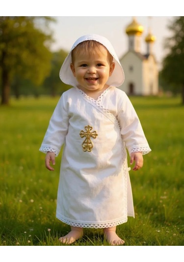 Mama Ama Vaftiz Gömleği 29076216 Beyaz