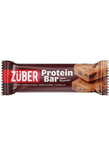 Züber Kakao Parçacıklı Protein Barı - 12 Adet x 35 G