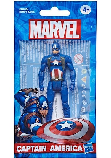 Marvel Aksiyon Figürleri 9.5 CM Captain America E7837-E7848
