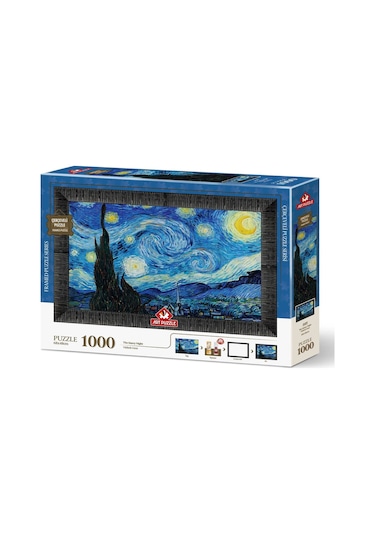 Yıldızlı Gece 1000 Parça Çerçeveli Puzzle
