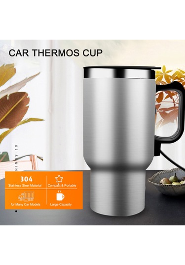 Padalink 12v Araç Termosu - 300ml Paslanmaz Çelik Hızlı Isıtma, Sızdırmaz Seyahat Bardağı Çok Renkli