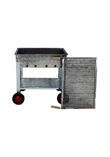 Metehan MTH-126 Maltız Izgaralı - Dört Tekerlekli Mangal