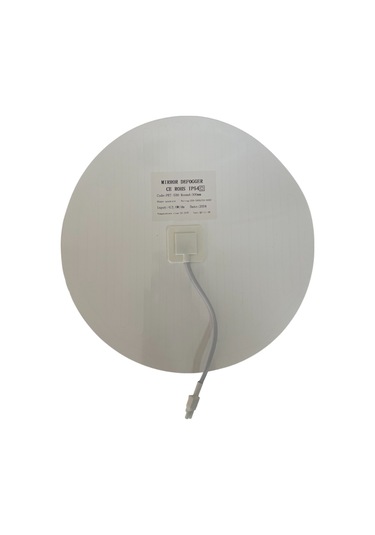 220 Volt Ayna Arkası Buğu Önleyici Rezistans Banyo Ayna Arkası Buğu Çözücü Yuvarlak 30x30 Cm