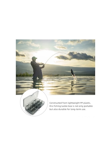 Jeehugo Gri M-3 Modeli Büyük Kapasiteli Olta Yem Kutusu - Tüm Olta Yemlerinizi Kolayca Saklayın